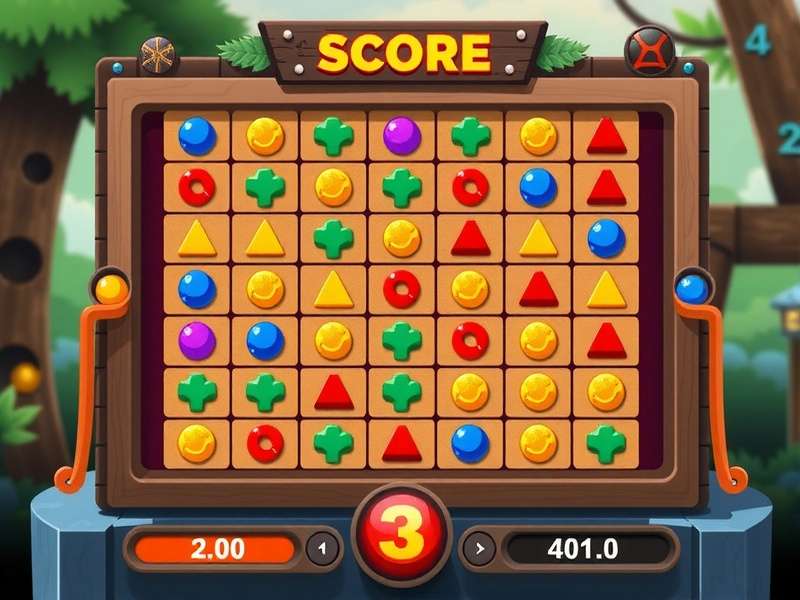 Creative coding interface with game score display on screen