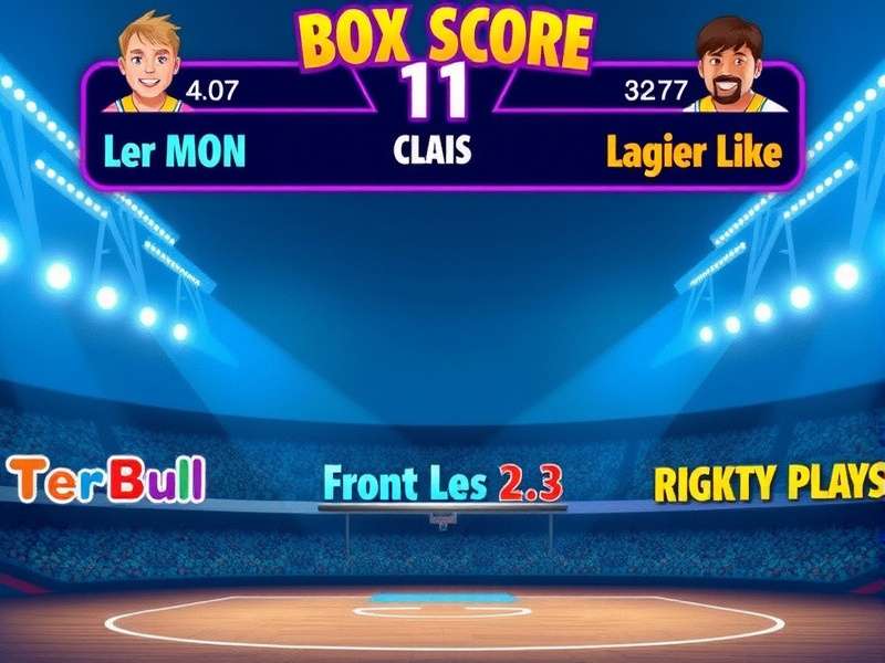 Visualization of live sports data and score tracking dashboard