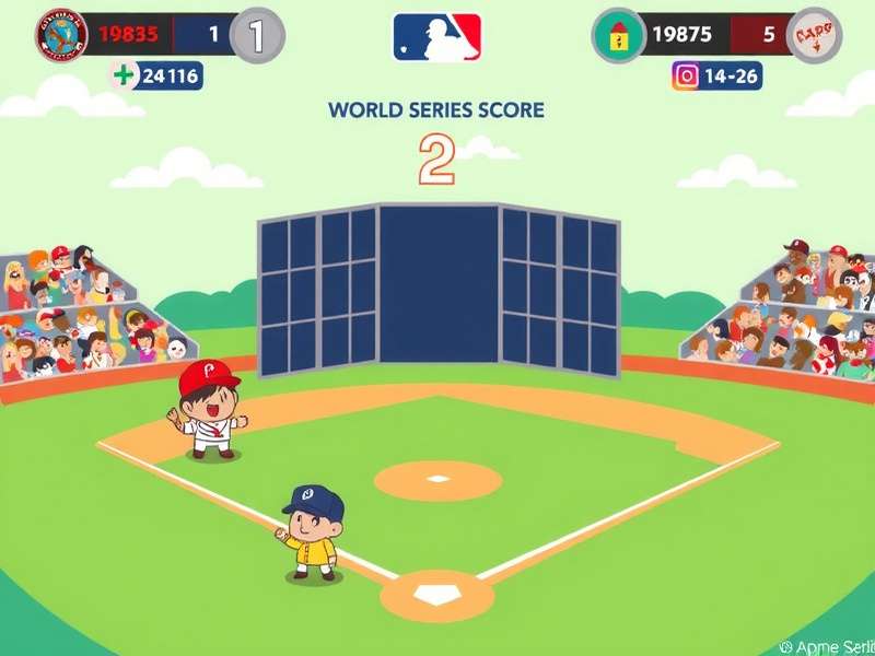 World Series Game 2 live action moment with players batting