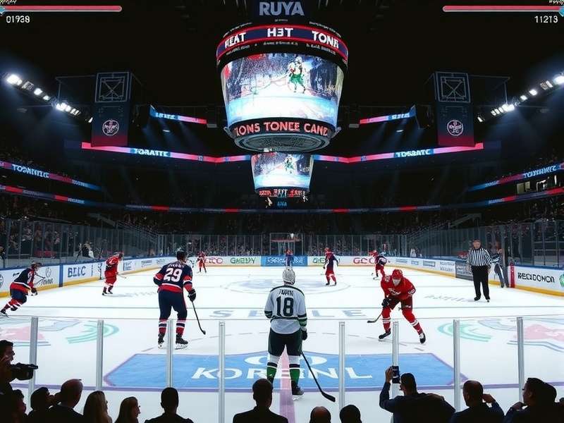 Baseball stadium during a night game with intense atmosphere