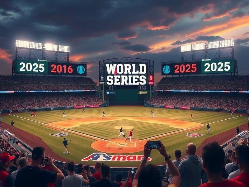 2025 World Series Game 4 intense moment at bat with full stadium
