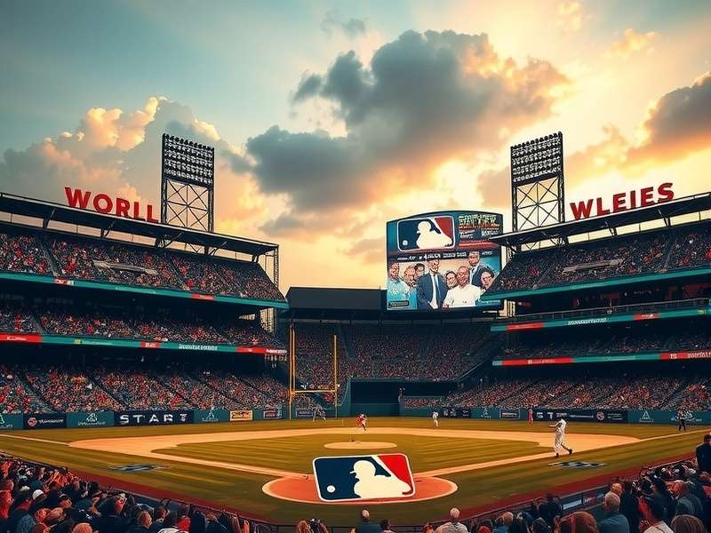 World Series Game 1 intense moment at bat with full stadium