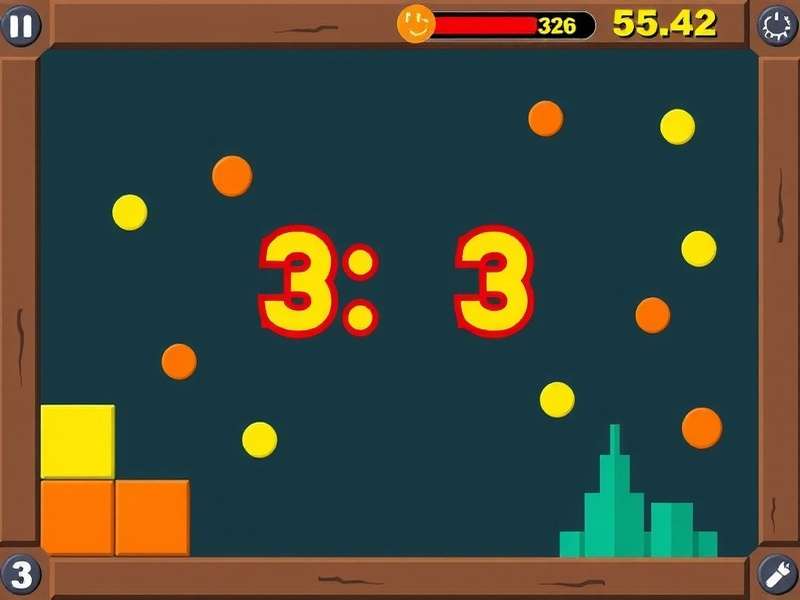 A vibrant Scratch 3.2 project showcasing a score game with colorful sprites and a score display