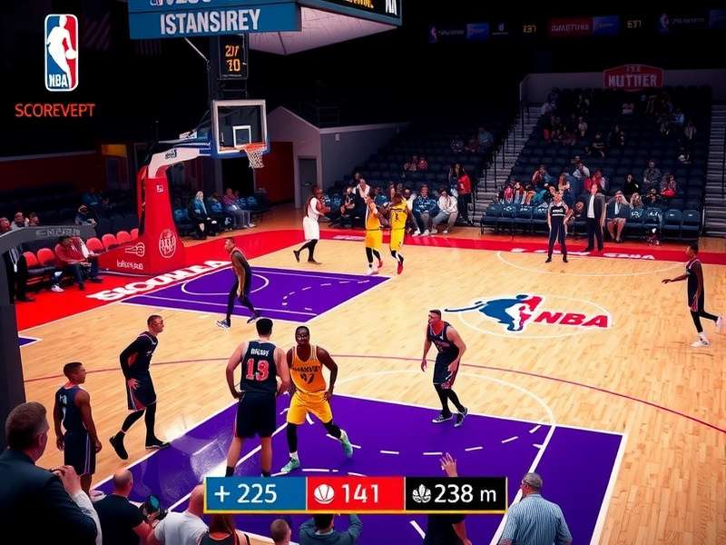 NBA Game 7 intense moment with players competing for the ball