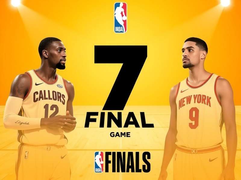 Intense moment from an NBA Finals Game 7 showing players competing for a rebound