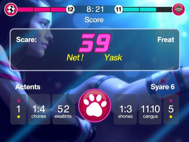 Score Games App Interface on Mobile Devices