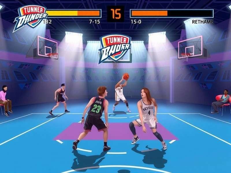 Thunder Score Game 7 gameplay screenshot showing vibrant lightning effects and score multiplier