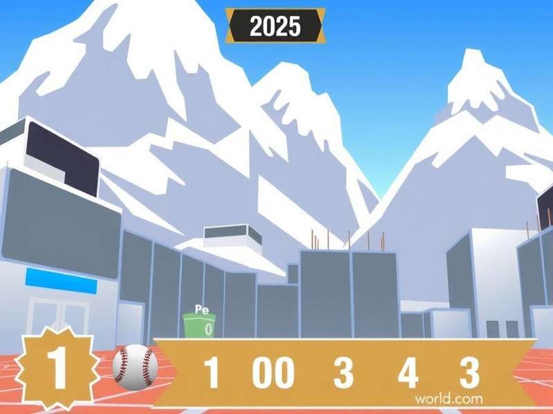 2025 World Series Game 1 intense moment at bat with scoreboard visible