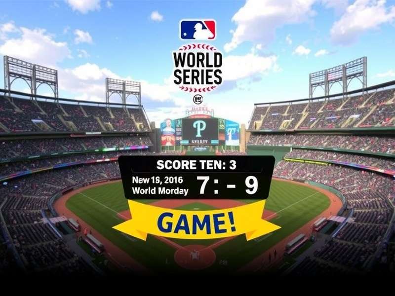 Dramatic baseball game moment during World Series Game 7