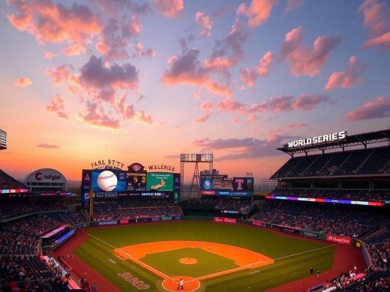 World Series Game 7 celebration moment with players and crowd