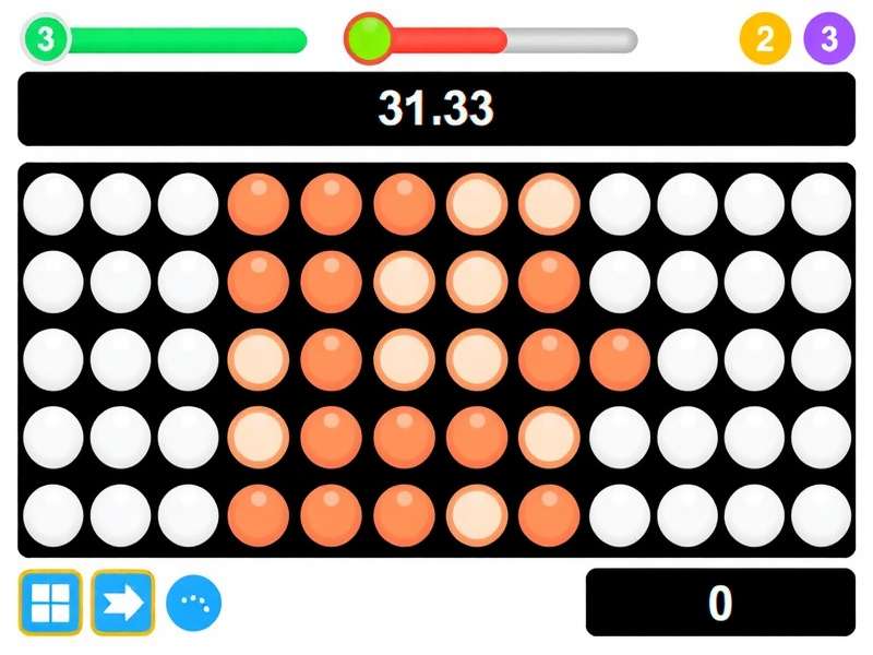 A young developer creating a score game on Scratch 3.0 interface