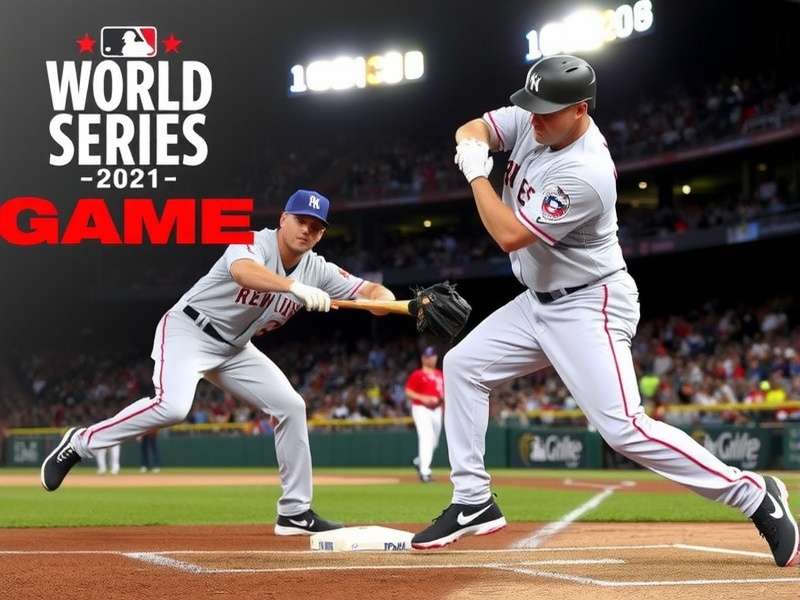 MLB World Series Game 1 intense moment at night