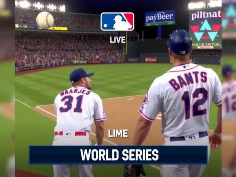 Intense moment during World Series Game 1 with pitcher and batter