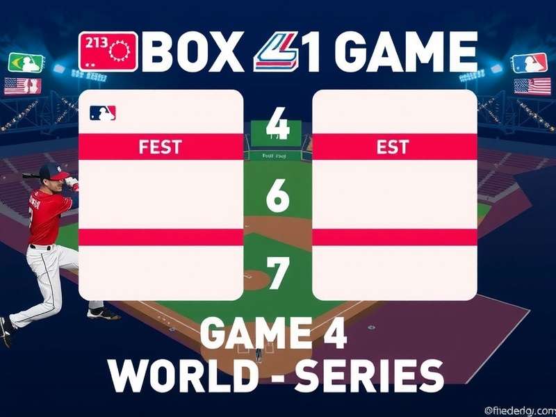 Dramatic moment from World Series Game 4 showing a pitcher delivering a crucial strike