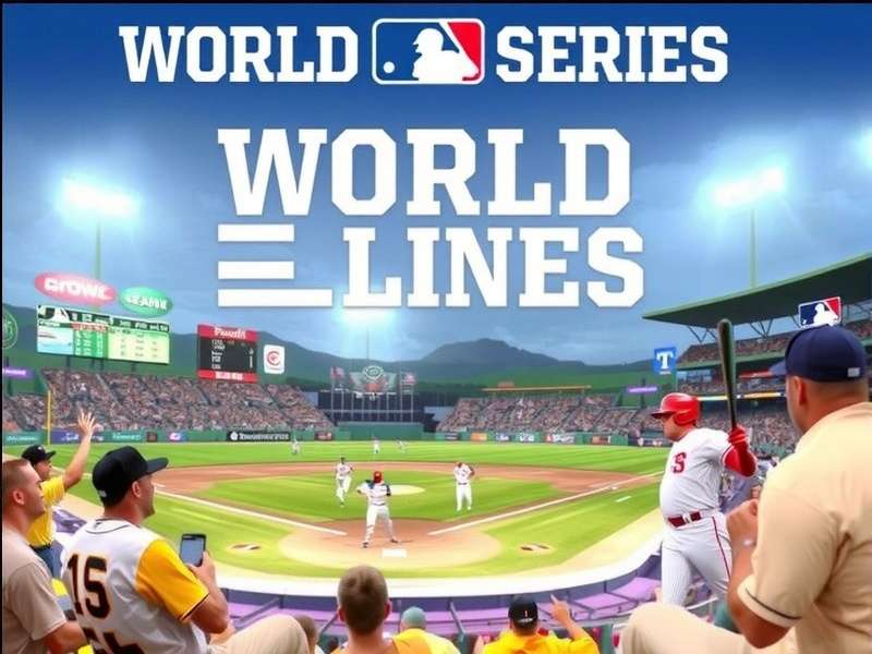 Celebration scene after World Series Game 6 final out