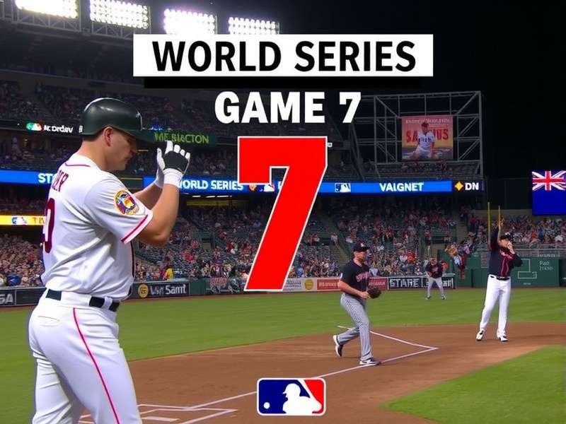 World Series Game 7 intense moment between pitcher and batter
