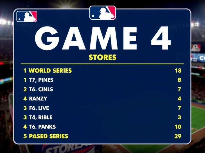 Dramatic moment during a World Series baseball game with pitcher and batter