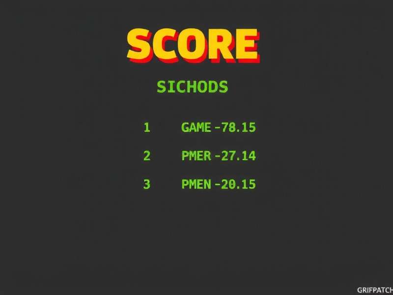 Visual breakdown of Griffpatch's scoring system showing variables and event triggers