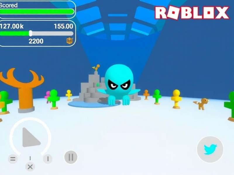 Squid Game Roblox scoring interface showing points and leaderboard