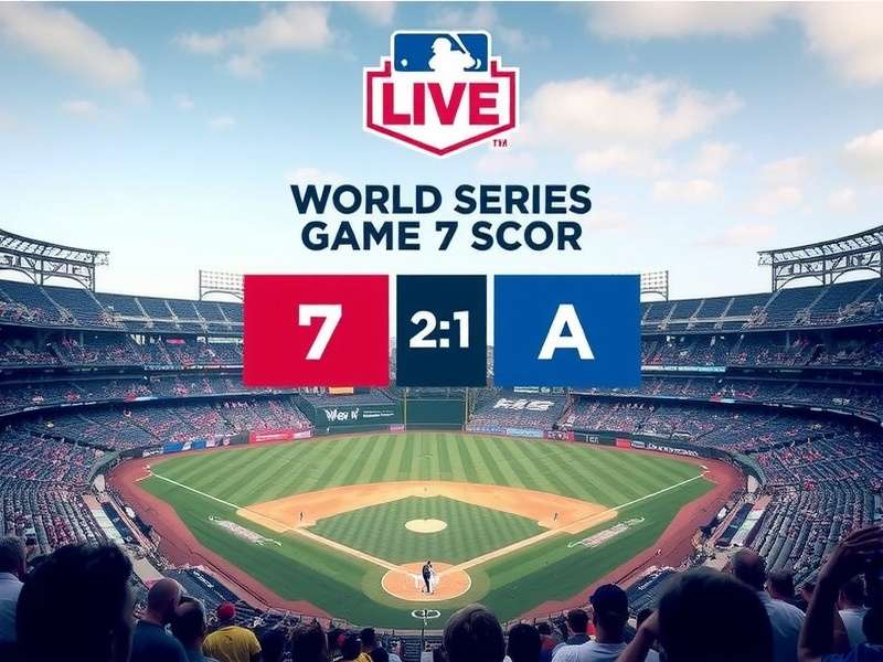 World Series Game 7 live action at stadium