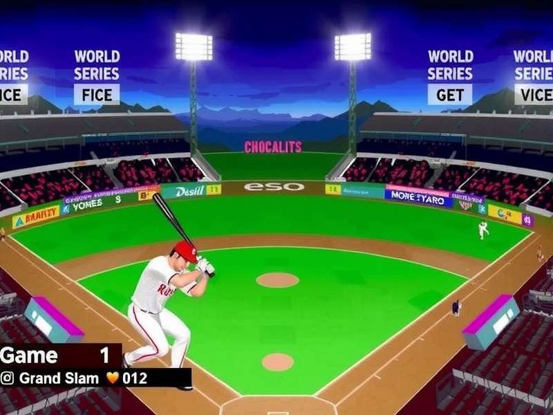 Batter hitting a home run in a packed stadium during a night game
