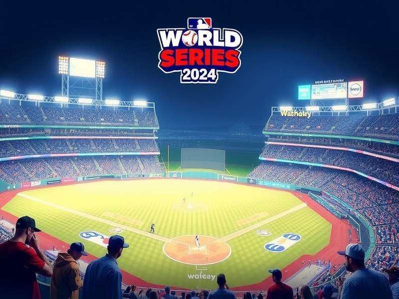 2024 World Series Game 4 intense moment at bat with packed stadium