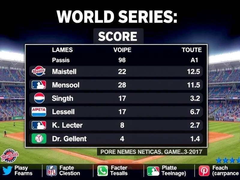 World Series baseball game intense moment