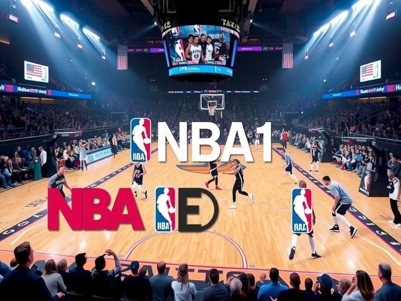 NBA basketball game live action with scoreboard visible