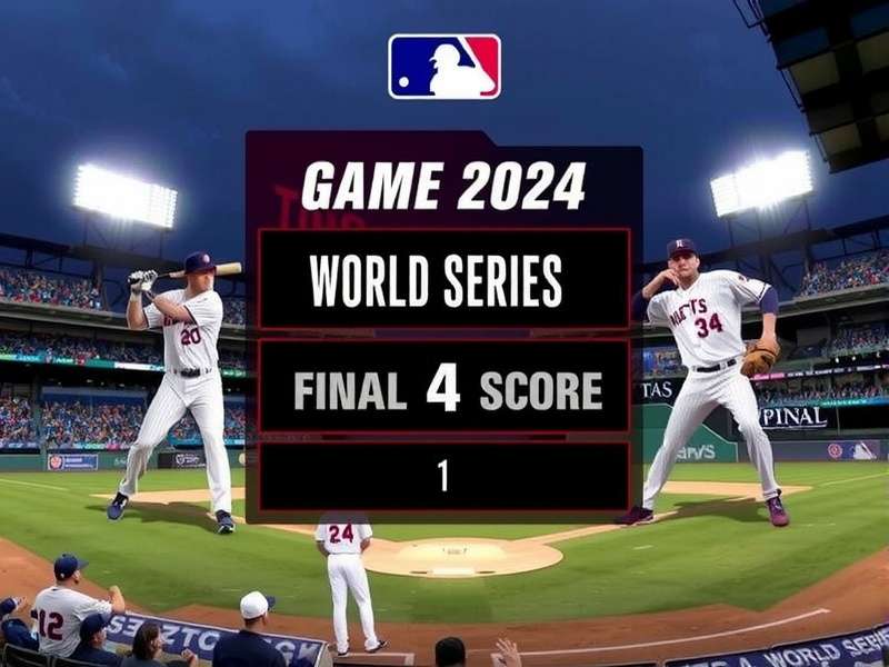 Dramatic moment during the 2024 World Series Game 4 final pitch
