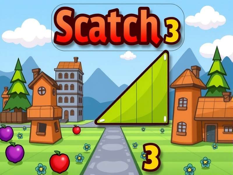 Visual representation of a Score Game project in Scratch 3.0 interface