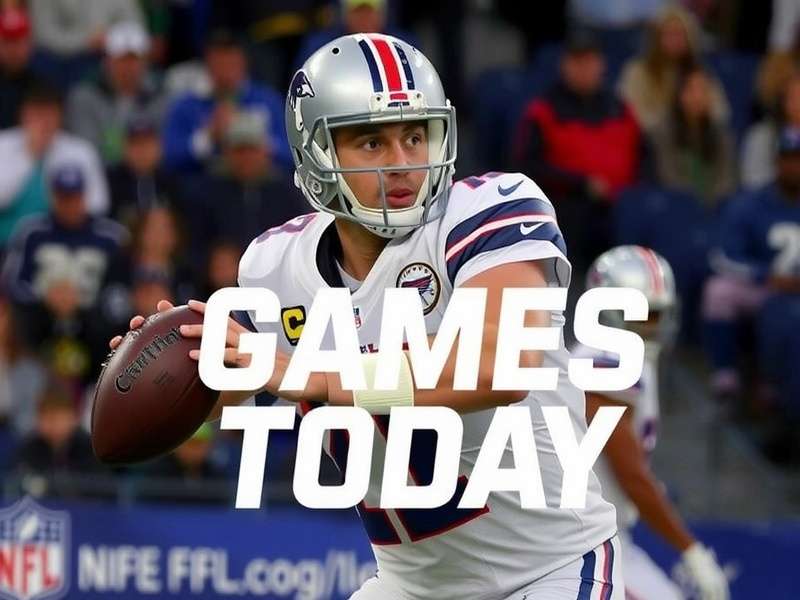 NFL game today with players in action