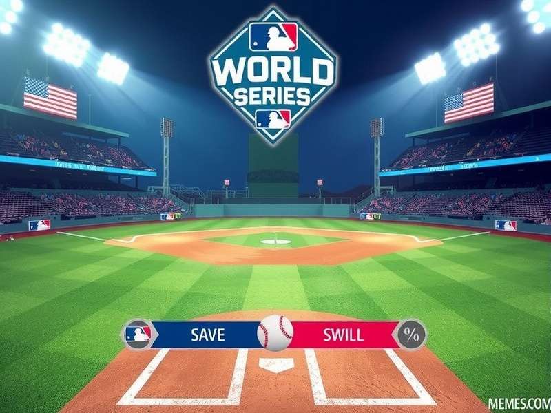 Score Game 5 World Series stadium atmosphere with cheering fans