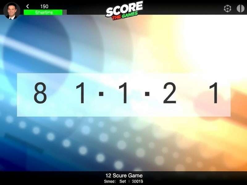 Score Game arena with live scoreboard and players competing for high scores