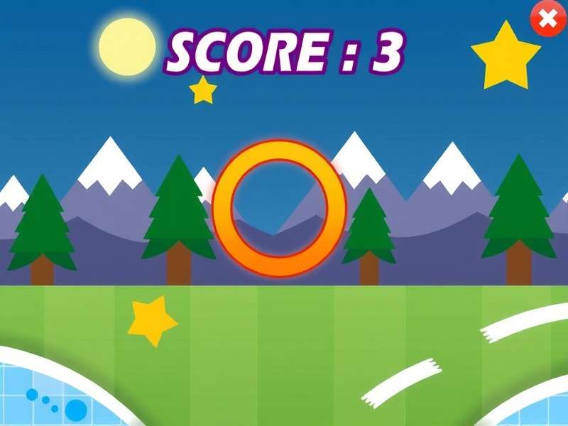 Scratch 3 game interface showing score counter and game sprites on a laptop screen