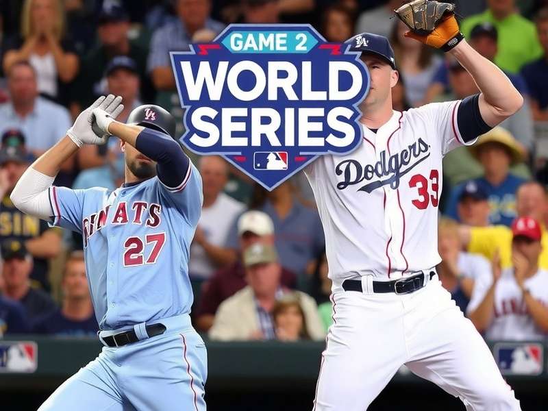 Score Game 2 Of The World Series — live action at the stadium