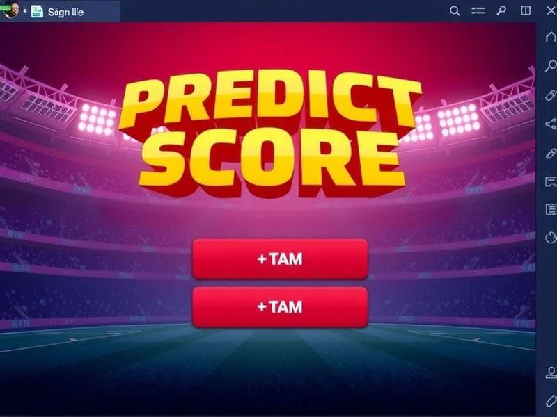 Predict The Score Game Online – interactive score prediction dashboard showing match statistics and user predictions
